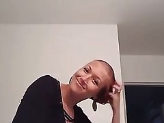 Milf shaves her head Haydee from 1fuckdatecom